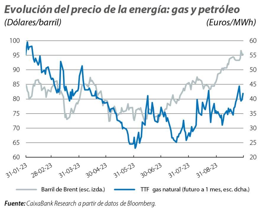 Evolución del precio de la energía: gas y petróleo