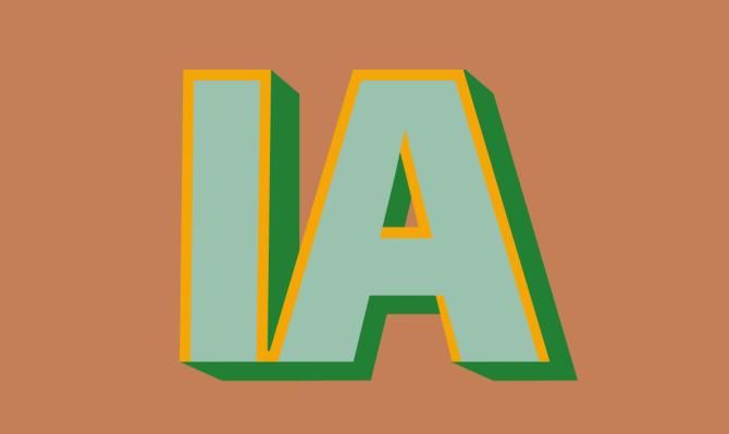 Imagen con las siglas "IA" para ilustrar el dosier sobre inteligencia artificial del IM05 2026
