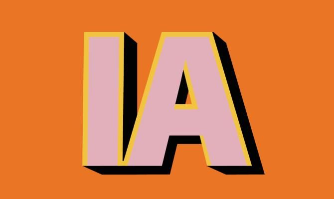 Imagen con las siglas "IA" para ilustrar el dosier sobre inteligencia artificial del IM05 2026
