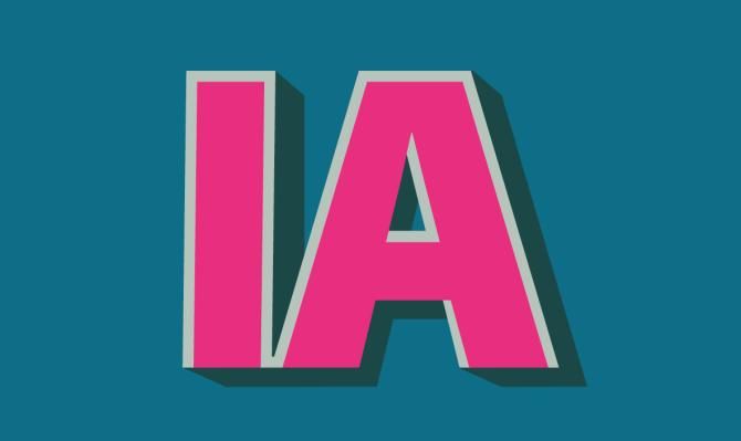 Imagen con las siglas "IA" para ilustrar el dosier sobre inteligencia artificial del IM05 2026